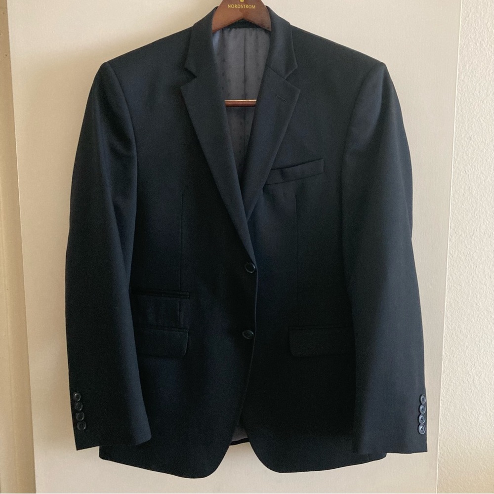 Perry Ellis Two Button Solid Suit Jacket Slim Fit… - image 2